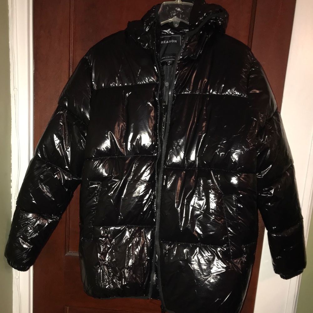 Reasons Men’s Black Puffer Coat